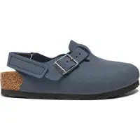 Birkenstock - Kid's Tokio AS Birkibuc - Sandalen Gr 27 - Narrow grau/blau