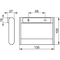 Keuco PLAN Toilettenpapierhalter, diebstahlgesichert, schwenkbar, 14961010000, Farbe: Verchromt