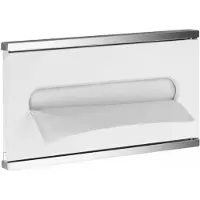 Keuco PLAN Integral Modul Waschtisch 4, Papiertuchspender, Anschlag rechts, 44999015112, Farbe: verchromt / weiß matt