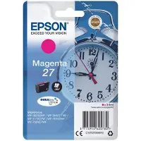 Epson Alarm clock Singlepack Magenta 27 DURABrite Ultra Ink, Standardertrag, Magenta, Tinte auf Pigmentbasis, 3,6 ml, 1 Stück(e), Einzelpackung