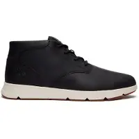 Timberland Schnürboots "PARKER STREETMID LACE UP SNEAKER", Herren, Gr. 47,5, schwarz (schwarz full grain), Leder, Schuhe Schnürboots, Winterstiefel, Schnürstiefel, Winterschuhe