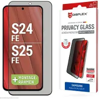 Displex Displayschutz aus gehärtetem Glas Privacy für das Samsung Galaxy S24 FE / S25 FE