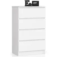 Akord Sideboard Mit 4 Schubladen Weiß 60X40X99 Cm