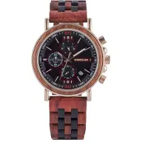 Edenholzer Holzuhr Herren Armbanduhr Boracay Holzarmband ED091-005