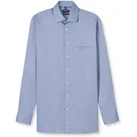 Olymp Businesshemd "Luxor modern fit", Herren, Gr. 38, N-Gr, blau (royal), Web, Obermaterial: 100% Baumwolle, 2-Knopf-Manschette, Hemden Businesshemd