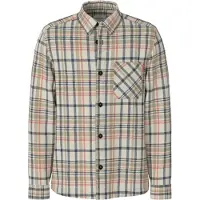 JOOP! Langarmhemd JOOP JEANS "Harvi", Herren, Gr. XL, N-Gr, bunt (natural), Strick, Obermaterial: 100% Baumwolle, gemustert, kariert, mehrfarbig, normal, Manschette, Hemden Langarmhemd, mit Karomuster