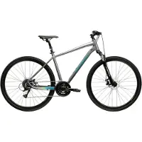 KROSS Crossrad "Evado 3.0 grau" 16 Gang Shimano ACERA M3020 Schaltwerk Kettenschaltung