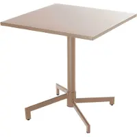 Oviala Quadratischer Bistro-Gartentisch mit Klappplatte taupe - Palavas