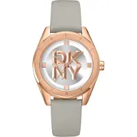 DKNY Chambers midi light green leather strap DK1L016L0035