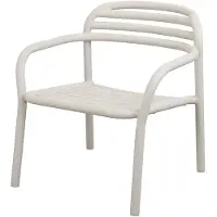 Cane-Line Loungesessel Bliss grau, Designer Johannes Foersom & Peter Hiort-Lorenzen, 67x71x68 cm
