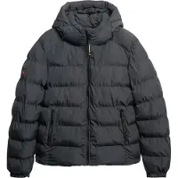 Superdry für Herren. M5011905A Sportsteppjacke mit Kapuze schwarz (XXL), Lässig, Polyester
