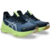 Asics Laufschuh "GEL-KAYANO 32 LITE-SHOW", Damen, Gr. 37,5, blau (lite, show, lucid gelb), Textil, Schuhe Laufschuh, für mehr Stabilität; mit reflektierenden Elementen