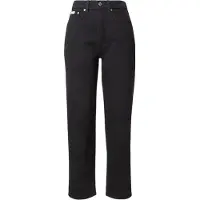 Calvin Klein Gerade Jeans JEANS, Damen, Gr. 33, N-Gr, schwarz (soft schwarz), Denim/Jeans, Obermaterial: 99% Baumwolle, 1% Elasthan, unifarben, regular fit lang, Jeans Gerade Jeans, Regular fit