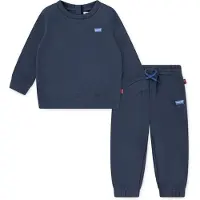 Levi's Levis Kids Neugeborenen-Geschenkset "LVN HOODIE,JOGGER SET" Set, 2 Stk. mit kleiner Label-Applikation- Stickerei