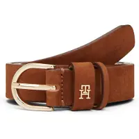 Tommy Hilfiger Ledergürtel "ESSENTIAL EFFORTLESS NUBUCK" 3,5 cm, samtartig, leicht angeraut
