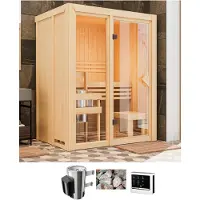 Karibu Sauna "Alani 1" Ofen 3,6 kW externe Strg.easy