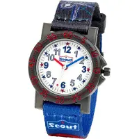 Scout Uhren Jungen Analog Quarz Uhr mit Textilband Armband 1