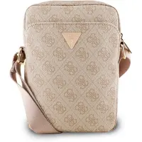 GUESS Polyurethandreieck-logo 8-zoll-handytasche 4g Beige Beige One Size