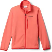 Columbia - Kid's Essential Hike Grid Fleece Full Zip - Fleecejacke Gr XXS rot