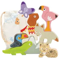Le Toy Van Andes Wooden Animals Stacking Toy, 1,5 Jahr(e), Holz, Mehrfarbig