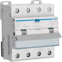 Hager Fehlerstrom-Leitungsschutzschalter 4P 10kA B-10A 30mA Typ A, 230 - 400 V