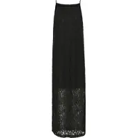 Kaffe Midikleid "Damen Kleid KAlora", Damen, Gr. 38, N-Gr, schwarz (schwarz deep), Obermaterial: 35% Polyamid PA. 35% Viskose CV. 30% Baumwolle CO., Kleider Midikleid