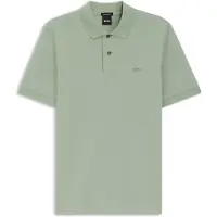 BOSS für Herren. 50553564 Pallas grünes Poloshirt (S), Lässig, Baumwolle, Kurzarm