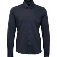 Casual Friday Langarmhemd "Langarmhemd CFArthur", Herren, Gr. XXL, N-Gr, schwarz (schwarz navy), Obermaterial: 72% Baumwolle CO. 24% Polyester PES. 4% Elasthan EL., Hemden Langarmhemd