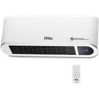 Warm Tech Wandmontierter Elektroheizkörper - 2000 W - - Keramik - 240 V - Bis zu 50 m³ - Weiß