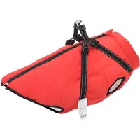 vidaXL Hundemantel Rot L48 Fleece und Polyester