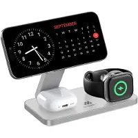 MISURA MH11 3-in-1 Faltbare Kabellose Ladestation - Weiß