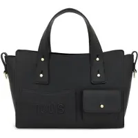 Tous für Damen. 2002373451 City Handtasche Medium schwarz (OSFA), Lässig, Polyurethan