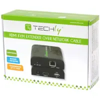 Techly EFB IDATA-HDMI-KVM2 HDMI KVM Extender über Netzwerkkabel, 120m IDATAHDMIKVM2