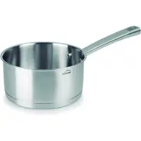 Lacor Foodie 45214 Kasserolle, Edelstahl, 14 cm Durchmesser, Induktionsherd-geeignet