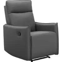 Dorel Home Relaxsessel "Lugo, TV-Sessel, Sessel Wohnzimmer mit Schlaffunktion", grau, B:71cm H:102cm T:86cm, 100% Polyurthan, Sessel, Relaxsessel, Loungesessel mit manueller Relaxfunktion