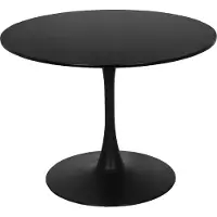 Loft 24 Esstisch "Jahwe", schwarz, B:100cm H:75cm T:100cm, Tische, Esstisch, Gestell aus Metall, Durchmesser 100 cm