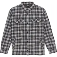 Quiksilver Langarmhemd "Venture Sherpa", Herren, Gr. S, schwarz (schwarz venture), Obermaterial: 100% Baumwolle., Hemden Langarmhemd