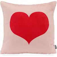 Hock Dekokissen H.O.C.K. "Sweet-Heart", rosa (rosa, rot, herz), B:45cm H:10cm L:45cm, Polyester, Dekokissen_Sitzkissen_Kissenhüllen, Dekokissen, Dekokissen inkl. Füllung, 45x45cm, Herzmotiv, Herz