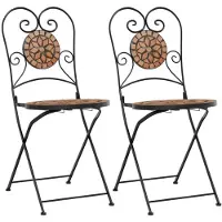 Syfax Klappstühle, 2 Stück, Terrakotta-Keramik