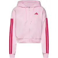 Adidas - Women's 3-Stripes French Terry Full Zip Hoodie - Sweat- & Trainingsjacke Gr XXL rosa