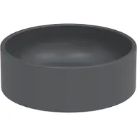Bette BetteBalance Aufsatzwaschtisch, rund, 425x425x143mm, A248-400, Farbe: Raven matt
