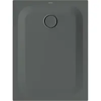 Bette BetteUltra Rechteck-Duschwanne mit Minimum-Wannenträger und BetteAntirutsch Pro, 1000x750x25mm, 1650-403AE,T1, Farbe: Smoke