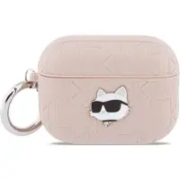 Karl Lagerfeld Schutzhülle für AirPods Pro 3, Monogram Choupette Head, Rosa