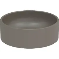 Bette BetteBalance Aufsatzwaschtisch, rund, 425x425x143mm, mit BetteGlasur Plus, A248-404PW, Farbe: Graphite matt