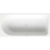 Bette BetteOcean Rechteck-Badewanne, Einbau, Überlauf vorne, Fußende rechts, 1700x800x450mm, 8865-000Plus, Farbe: Weiß mit Glasur Plus