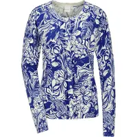 MADELEINE Strickjacke "Strickjacke Blumige Feinstrick-Jacke, Langarm, Knopfleiste" Feinstrick