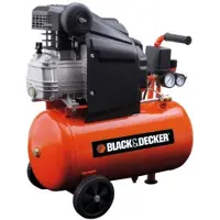 Black & Decker Elektrischer kompakter Kompressor BD 205 24, Motor 2 PS - 24 Lt