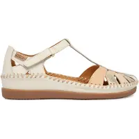 Pikolinos Damen Sandale Leder geschlossen T-Riemen Wedge Cadaques W8K-0705C1, Größe:40 EU, Farbe:Weiß