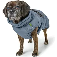 Hunter Paxson Mops & Co., Hund, Mantel, Blau, Polyester, Französische Bulldogge, Mops, Einfarbig