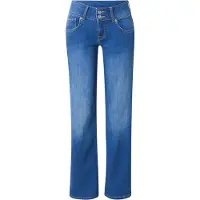 Pepe Jeans Damen Straight Jeans LW Venus Jeans, Blau (DENIM-4FE), 26W / 34L, Bla